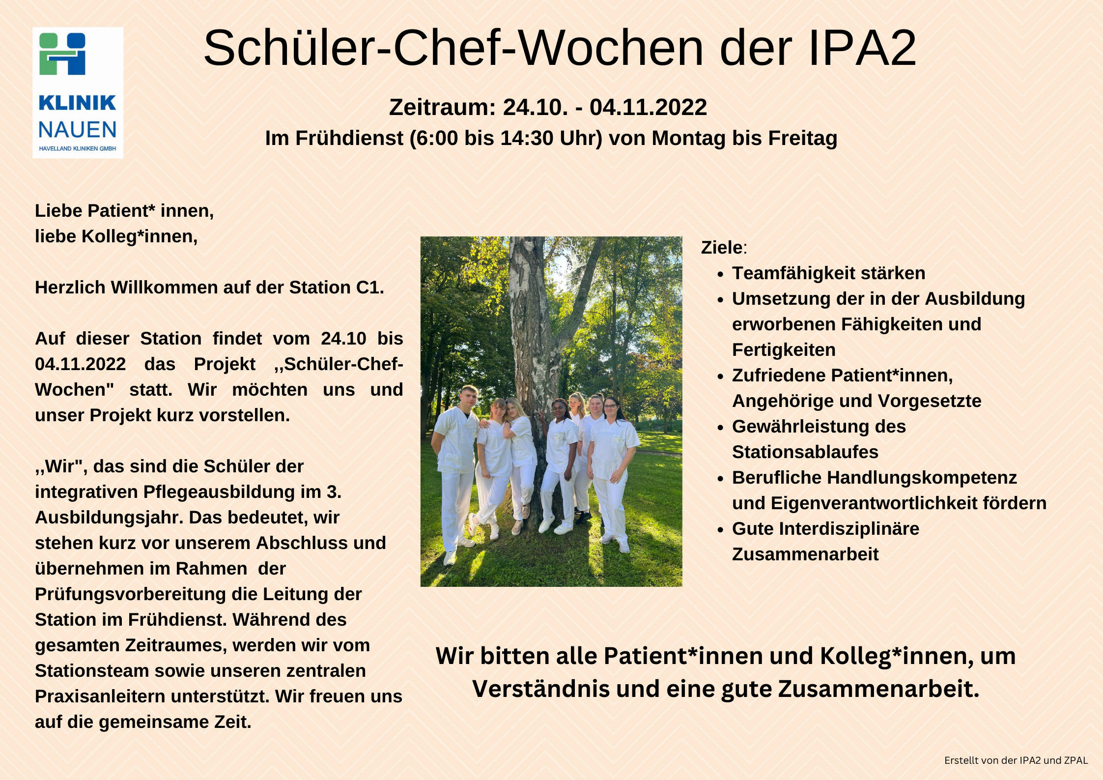 Schueler Chef Wochen der IPA2 Flyer