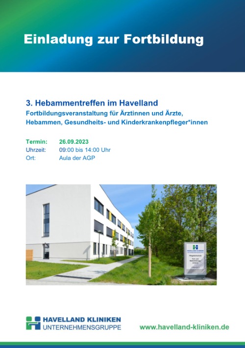 HVLK Einladung Fortbildung 3 Hebammentreffen