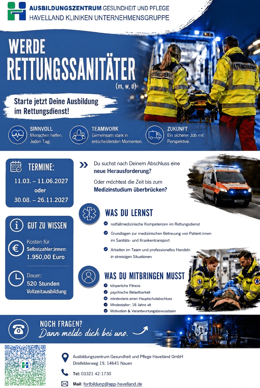 Flyer RettSan Vollzeitkurs 18.08.2026 NEU